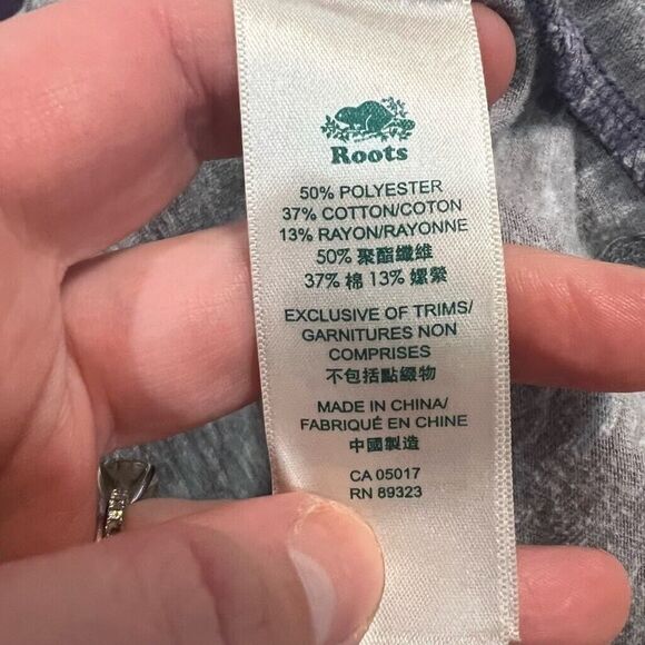 Roots Purple Long Sleeve Pullover Hooded Athletic Sweatshirt Size Medium - Picture 6 of 7